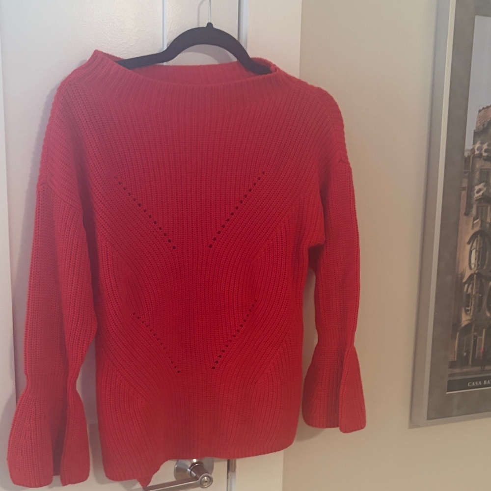 ⭐️LOFT Women's Red Crewneck Sweater